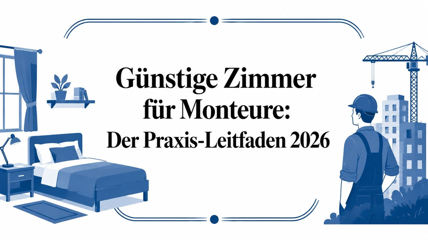 Günstige Zimmer für Monteure: Der Praxis-Leitfaden 2026