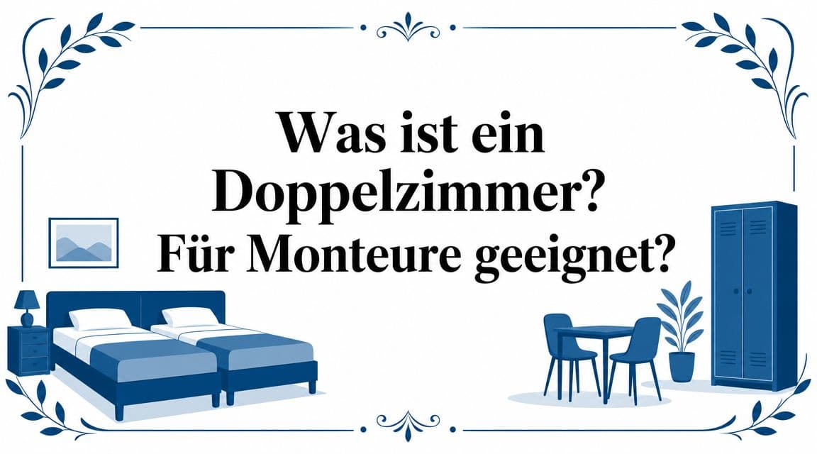 Was ist ein Doppelzimmer? Für Monteure geeignet?